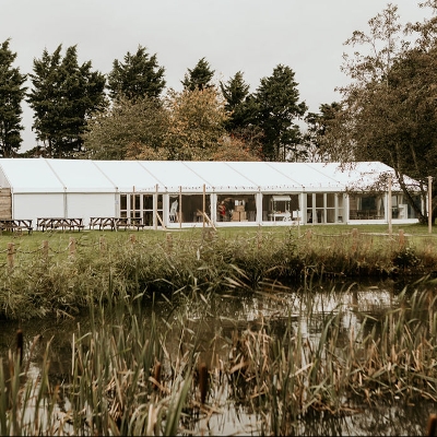 Exchange vows at Crown Hall Farm in Lincolnshire