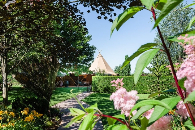 Barnsdale Gardens wedding tipi